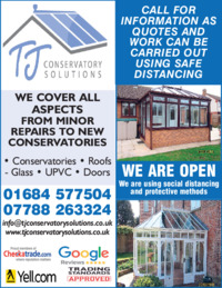 Tj Conservatory Solutions Advert