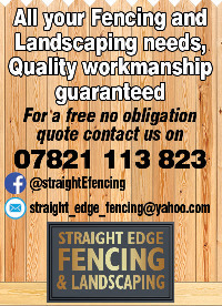 Straight Edge Fencing & Landscaping Advert