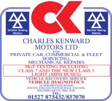 Charles Kenward Motors Ltd Advert
