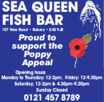 Sea Queen Fish Bar Advert