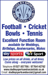Studley Sports & Social club Advert