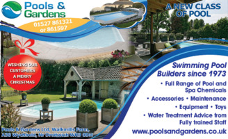 Pools & Gardens Ltd Advert