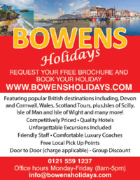 Bowens Evergreen Coach Holidays Advert