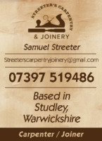 Streeters Carpentry & Joinery Advert