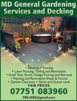 Md Decking & General Gardening Services Advert