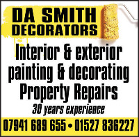 DA Smith Decorators Advert