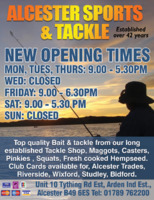Alcester Sports Tackle Advert