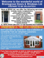 Bromsgrove Doors & Windows Ltd Advert
