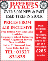 Jefferies Tyres Advert
