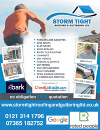 Storm Park Roofing Advert