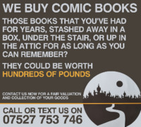 We Buy Comics Advert