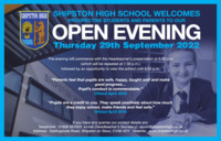 Shipston High School Advert