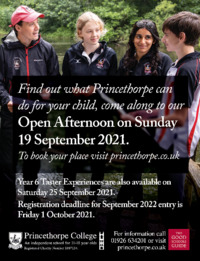 Princethorpe College Advert
