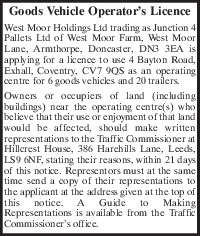 West Moor Holdings Ltd T/A Junction 4 Pallets Ltd Advert