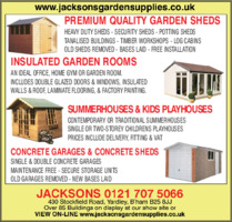 Jacksons Garden Supplies Ltd Advert