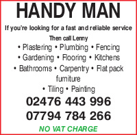 The Handyman Advert