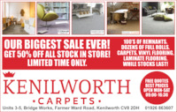 Kenilworth Carpets Advert