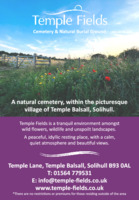 Temple Fields Cemetery Advert