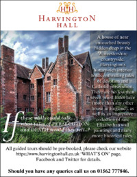 Harvington Hall Advert
