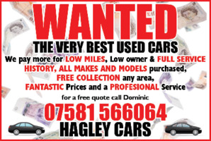 Hagley Cars Advert