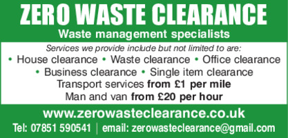 Zero Waste Clearance Advert