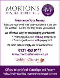 V Morton & Sons Advert