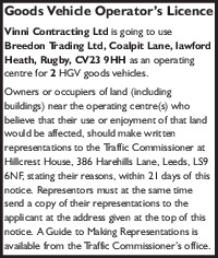 Vinni Contracting Ltd Advert