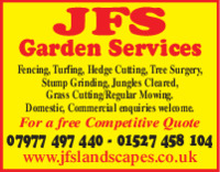 JFS Garden Services Advert