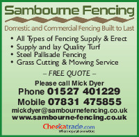 Sambourne Fencing Advert
