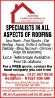 Longbridge Cladding & Roofing Ltd Advert