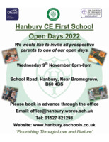 Hanbury C Of E School Advert