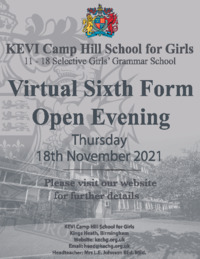 King Edward VI Camp Hill School for Girls Advert