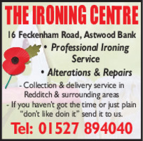 The Ironing Centre Advert