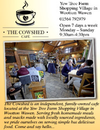 The Cowshed Cafe Advert