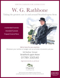 W G Rathbone Advert