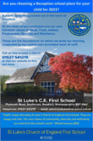 St Lukes School Advert