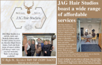 J.A.G Hair Studios Advert